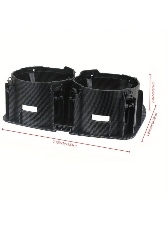 Carbon Fiber Center Console Cup Holder Insert for Mercedes Benz W205 W213 W253 W257 W447 C E GLC Class - Image 4